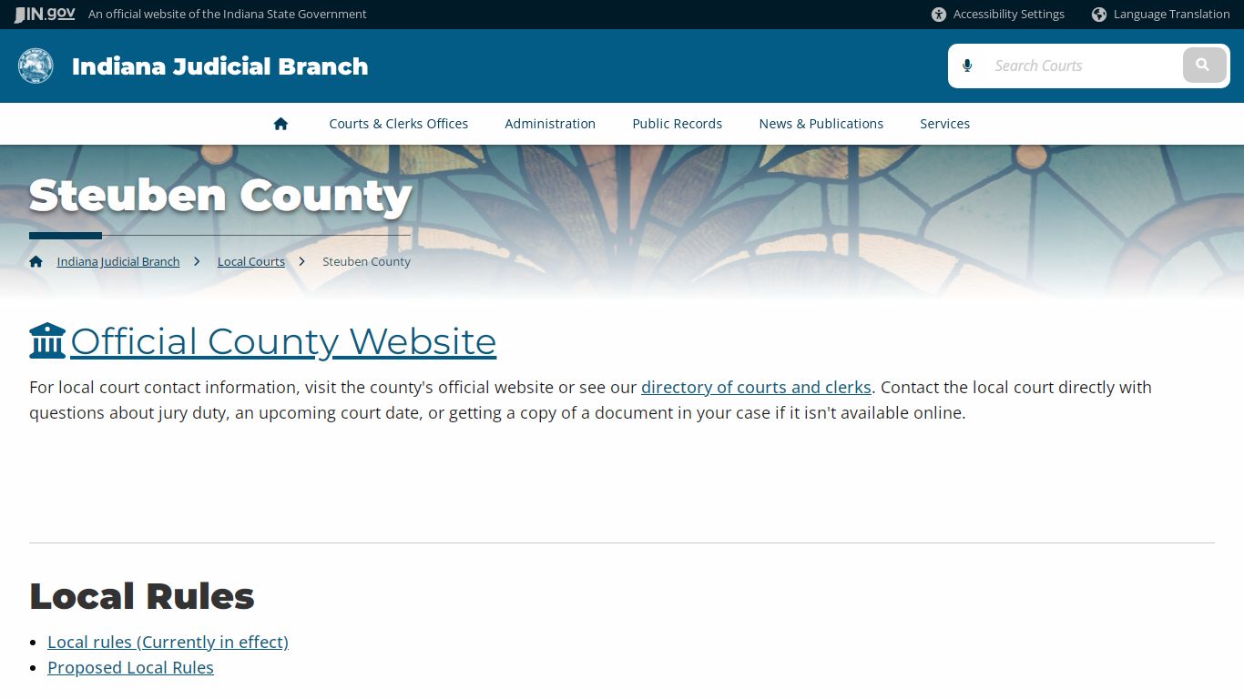 Steuben County - Indiana Judicial Branch